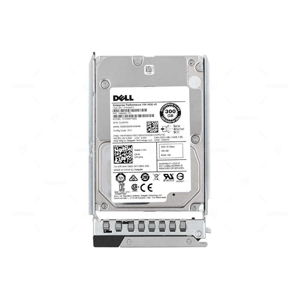 7FJW4-G14 DELL HDD 300GB 15K SAS 12G 2.5" SFF HOT-SWAP FOR DELL POWEREDGE G14